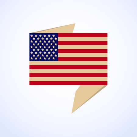 usa flag.vector illustration.のイラスト素材