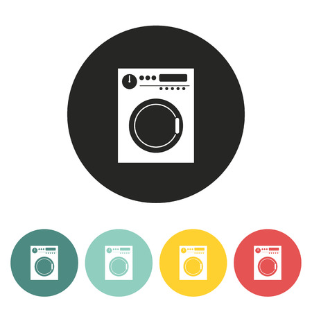 Washing machine icon.Vector illustration.のイラスト素材