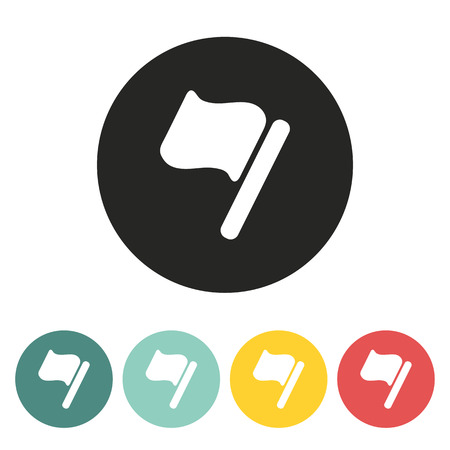 Flag icon.Vector illustration.のイラスト素材
