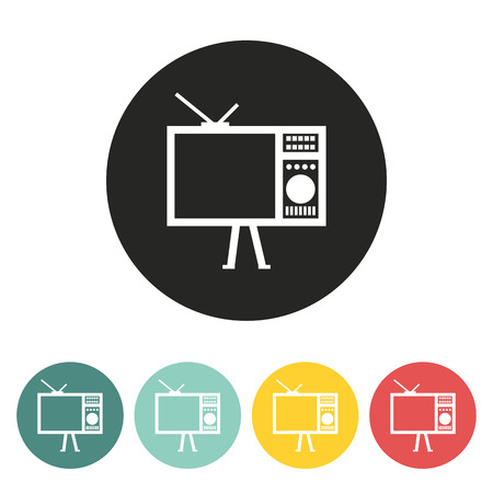 TV icon.vector illustration.のイラスト素材