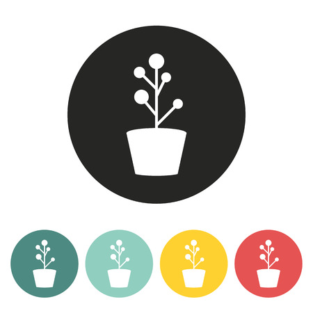 Flower Icon.vector illustration.のイラスト素材