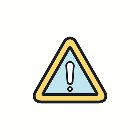 Exclamation mark icon.のイラスト素材