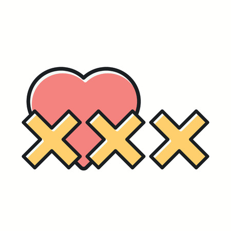 xxx icon illustration.のイラスト素材