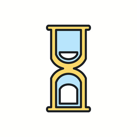 hourglass icon.vector illustration.