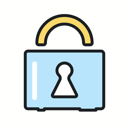 Lock icon.Vector illustration.のイラスト素材