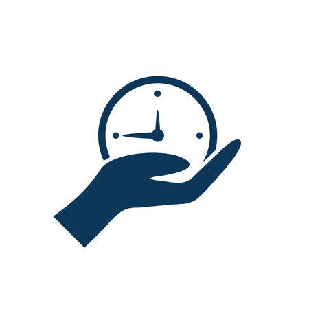 hand giving the clock.vector illustration.のイラスト素材