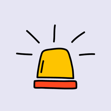 police flasher.vector illustration.のイラスト素材