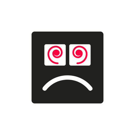 sad smiley.vector illustration.のイラスト素材