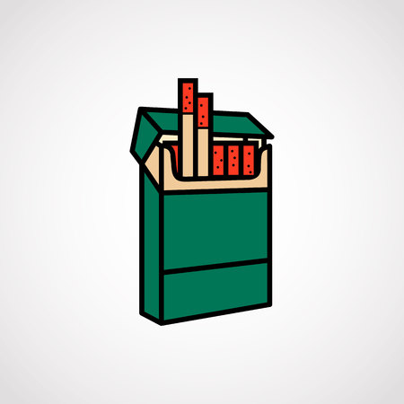 Pack Of Cigarettes.vector illustration.のイラスト素材