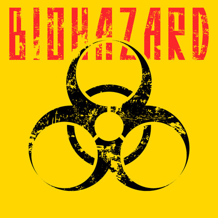 biohazard sign.vector illustration.のイラスト素材
