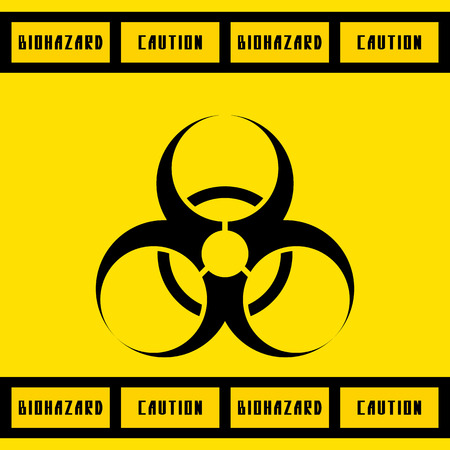 biohazard sign.vector illustration.のイラスト素材