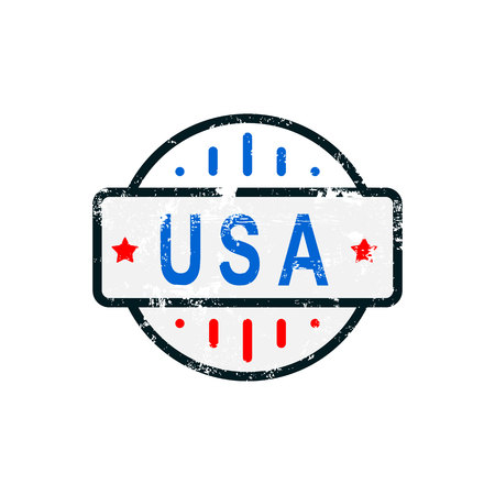 usa badge.vector illustration.のイラスト素材