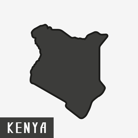 kenya map.vector illustration.のイラスト素材