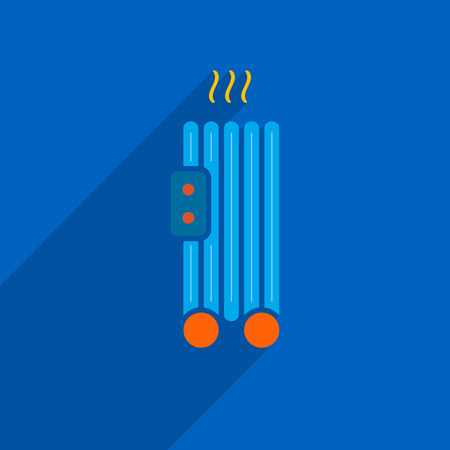 electric heater icon.vector illustration.のイラスト素材