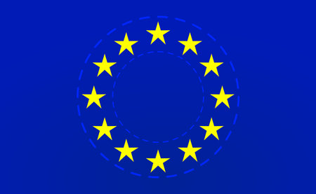 European Union flag.vector illustration.