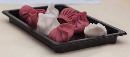 Several colorful Chinese dumplingsの写真素材