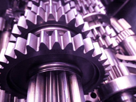 Detailed picture of automatic gearbox gearbox during repair
