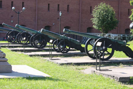Russia, St. Petersburg, 08.06.2021.Museum of Artillery and Engineering Troops, Medieval cannonsのeditorial素材
