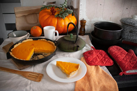 pumpkin pie homemade cakes autumn season october