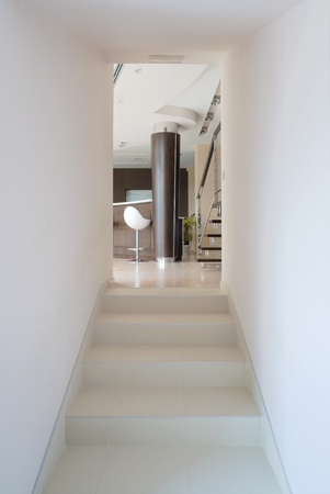 Interior of an entrance of a modern house design.の写真素材
