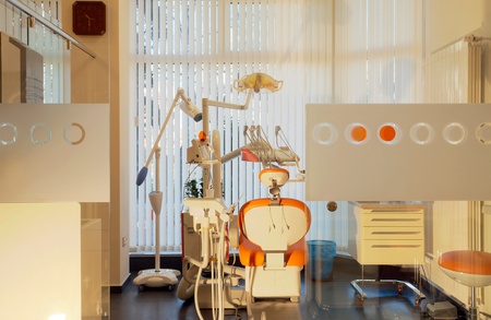 Interior of a dental clinic, simple and modern minimal design.の写真素材