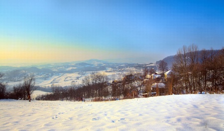 On the Jelica mountain in Central Serbia - Shumadija and West Morava region, winter season 2011.の写真素材