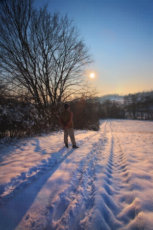 On the Jelica mountain in Central Serbia - Shumadija and West Morava region, winter season 2011.の写真素材