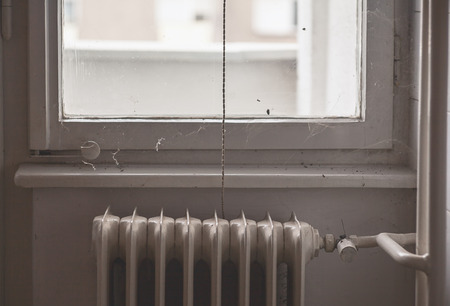 Home interior, old dirty corner, vintage style from 70の写真素材