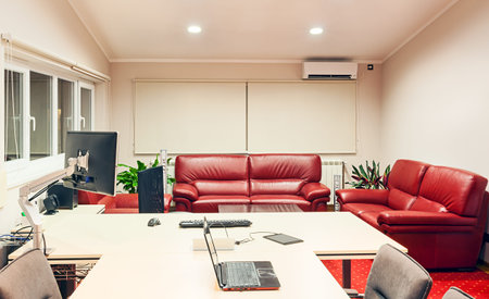 Interior of a manager office modern design with luxury furniture.