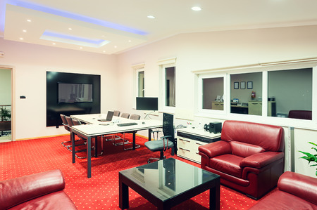 Interior of a manager office modern design with luxury furniture.の写真素材