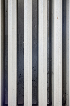 Closeup view on an old dirty white radiator.の写真素材