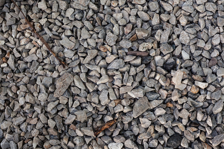 Closeup view on gravel, texture details.の写真素材