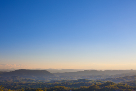 Landscape of nature of Serbia during early summer season.の写真素材