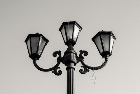 Details of a street vintage style lamps. の写真素材