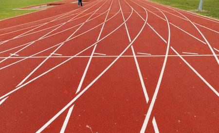 Part of athlete yard, lanes and lines.