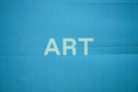 Art print on canvas, conceptual composition.の写真素材