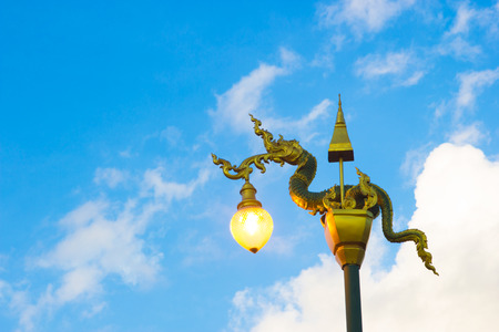 Great Naga on sky background.の写真素材