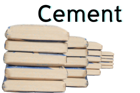cement sacks.の写真素材