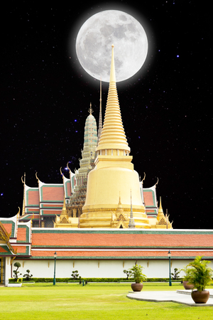 Wat Phra Kaew, Temple of the Emerald Buddha, Bangkok, Thailand.の写真素材
