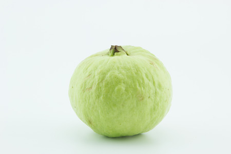 Fresh guava fruit on white background.の写真素材