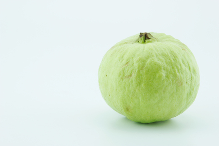 Fresh guava fruit on white background.の写真素材