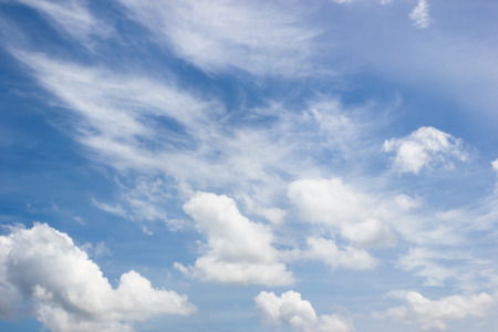 Beautiful blue sky and white clouds.の写真素材