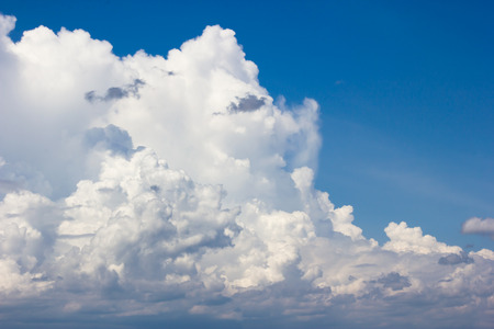 clouds in the blue sky.の写真素材