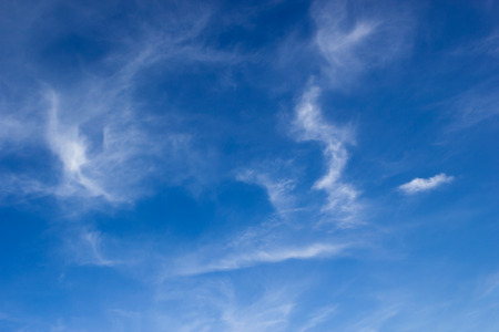 clouds in the blue sky.の写真素材