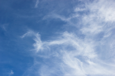 clouds in the blue sky.の写真素材