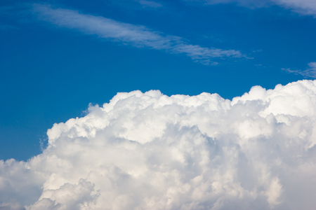clouds in the blue sky.の写真素材