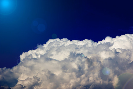 clouds in the blue sky.の写真素材