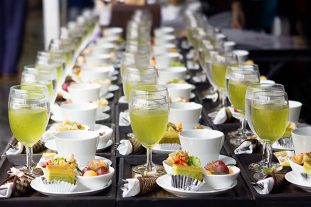 Hotel convention center tea or coffee break.の写真素材