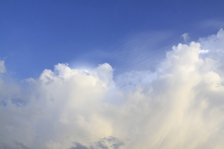 Beautiful blue sky with cloudscape.の写真素材