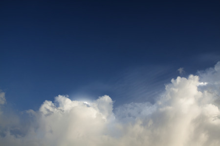 Beautiful blue sky with cloudscape.の写真素材